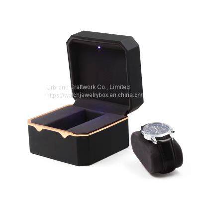 Octagonal Phnom Penh watch box with LED light baking paint watch storage box watch jewelry box in stock