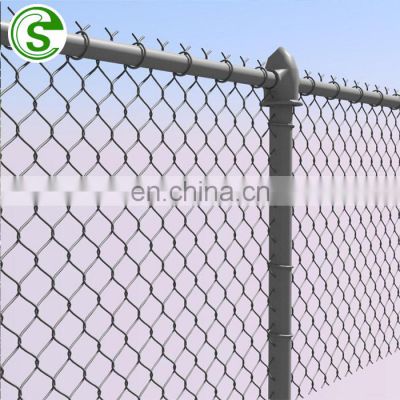 PVC Coated small hole size chain link fence/stadium fence/diamond wire mesh