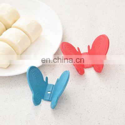 Butterfly creative kitchen silicone insulation against hot plate clip With magnet taken oven thickened protect hands take bowl