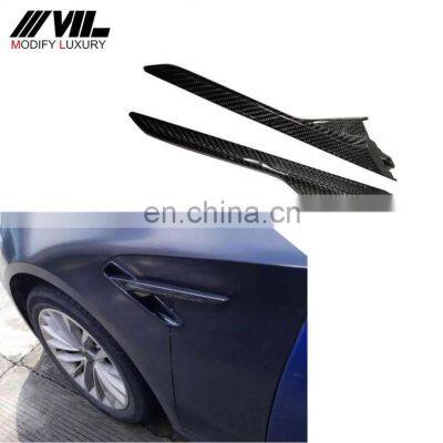 Carbon Fiber Car side fender trim cover grill  for BMW F90 M5