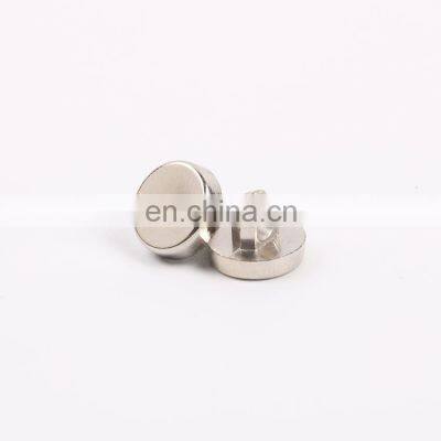 Guaranteed Quality Fancy Shank Down Hole Flat ABS Gold Button photo-4