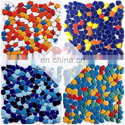 Creative Color Ceramic Mosaic Broken Tiles Diy Bathroom Tiles photo-2