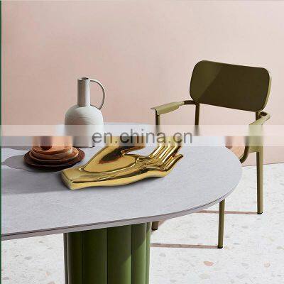 Nordic Living Room Table Accessories Ceramic Art Craft Pieces Hand Shape Interior Modern Gold Luxury Home Decor photo-3