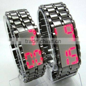 TM fashionable iron led samurai watch