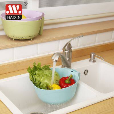 Plastic Colander Collapsible Over the Sink Folding Strainer for Kitchen With Extendable Thickened Handles photo-5