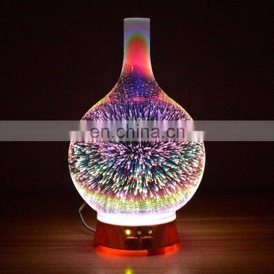 Canada Electric Aromatherapy Essential Oil Diffuser 7 colors 3d glass