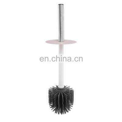 High Quality Bathroom Cleaning TPR Toilet Brush Stainless Steel Design Cleaning Tool TPR Toilet Brush photo-4