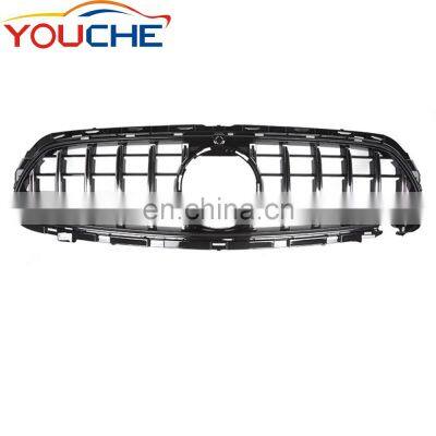 Silver color GT R style front grille for Mercedes E class W213 W238 facelift  2020+