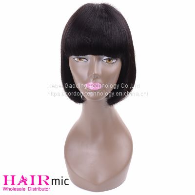 High Ending Bob Wig with Bang Natrual Color Wholesaler