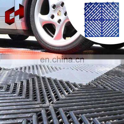 White Gridlock Plastic Car Wash Premises Workshop Parking Mat Interlocking Floor Mats Grate Flooring For Home Room