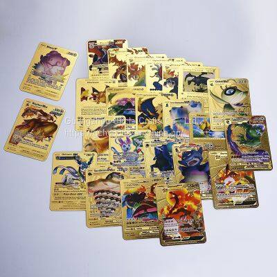 Pokémon Gold Foil Card Card Dream Gold Foil Card Anime Cartoon Small Elves Pokémon Hot Stamping Card