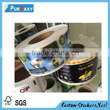 Self adhesive waterproof custom bee honey jar label                        
                                                Quality Choice