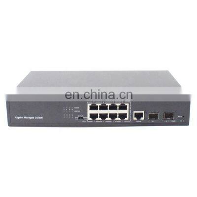 8 Gigabit Ethernet ports 2 Gigabit SFP ports L2 Managed Intelligent Ethernet Switch