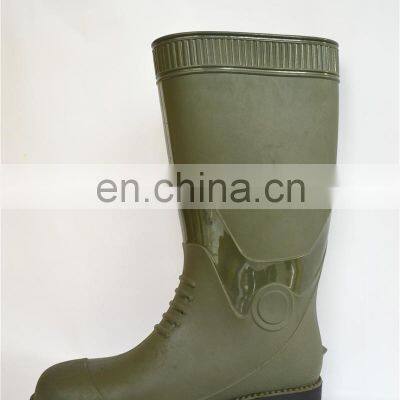 PVC Rubber Men Rubber Rain Work Boots 25cm Safety Shoe photo-4