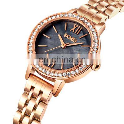New Arrival Skmei 1711 Wholesale Fashion Designer Lady Watch Women Wristwatch Stainless Steel Quartz Strap