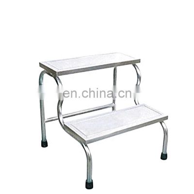 HC-M100 Medical two-step stainless steel step footstool for sale