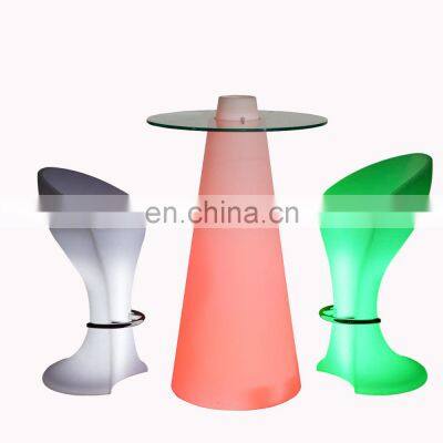 party wireless illuminated led light bar cocktail tables and chairs glow bar counter party lighting patio chair