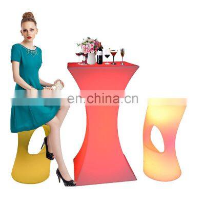 used tables and chairs for sale/Rechargeable rgb colors glow night club furniture chair illuminated led fancy Bar Furniture Sets