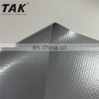 2000d waterproof two side lacquer pvc panama coated fabric 900gsm silver pvc tarpaulin for truck