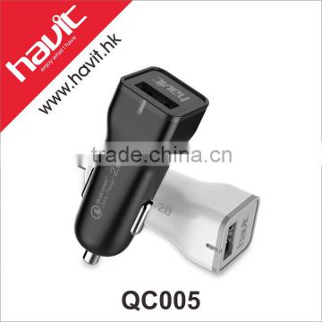 Havit HV-QC005 flash design car USB charger quick charger for mobile phone