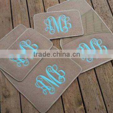 Monogrammed Car Floor Mat Set