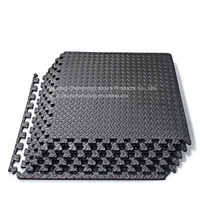 INTERLOCKING EVA FOAM MATS TILES ECO EVA FLOOR MAT GARAGE FLOOR MAT EVA PUZZLE MAT1.2CM THICK WITH BORDER