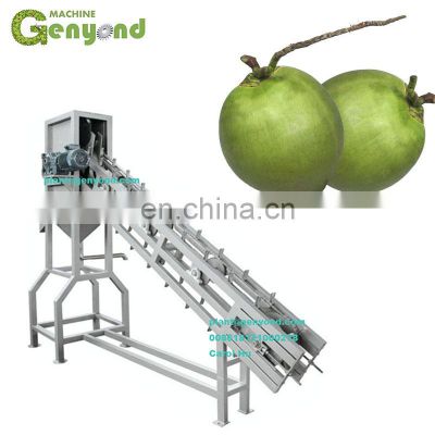 Stainless steel 304 l coconut cutting machine for getting coconut water