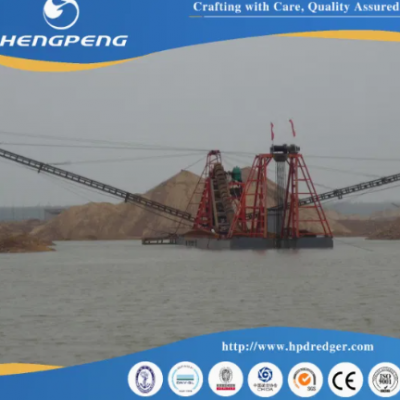 China Heavy-Duty 120m3/T Chain Bucket Iron Dredger for Advanced Salt Extraction