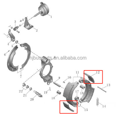 High Quality Chinese Truck Spare Parts Parts298001678 Front Brake Lining photo-6
