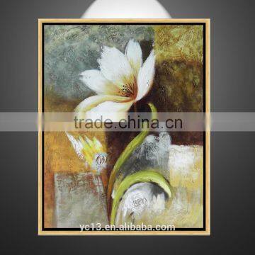 modern hand home decoration wall artwork canvas flower oil painting