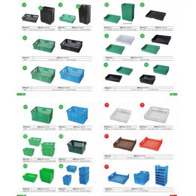 Plastic Grocery Basket for Hypermarket Supermarket Shopping Basket With Telescopic Handle With Wheels Plastic Crate photo-5