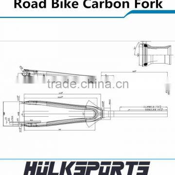 Chinese Cheap Disc Carbon Fork 700C Carbon Bicycle Fork Carbon Road Fork photo-6