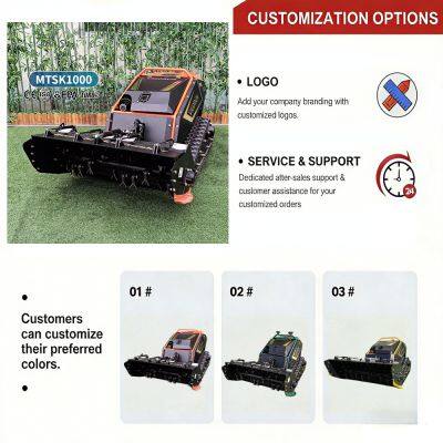 Vigorun MTSK1000 Lawn Mower, Quick-Change Attachment System Robot Tracked Forestry Mulcher for Lawn & Garden photo-4
