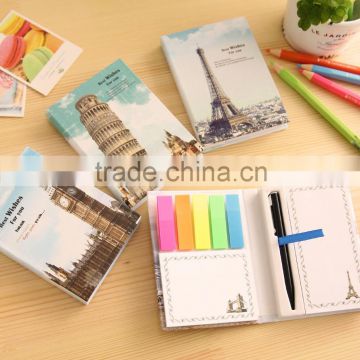 South Korea creative stationery Europe wind retro building high-speed combination hardcover factory manufacture