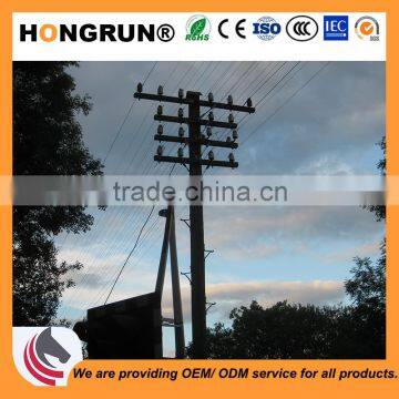 14m africa bitumen electrical power pole for power transmission