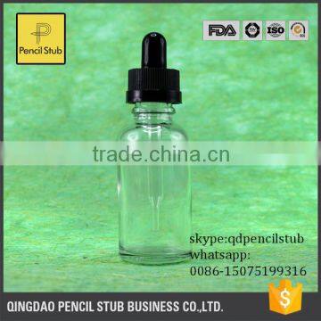 e liquid clear 30ml glass dropper bottles wholesales with glass dropper pipette for e smoking oil