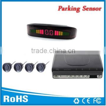 4 rear sensors Led parking sensor system Car reverse backup radar with Beeper alarm