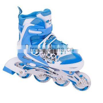 CE approved roller skate with alu truck /inline skate with pu whees /flash roller skatting