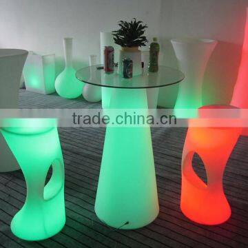 New PE Plastic Bar Table With Solar LED Lights & Remote Control YXF-50120S photo-5
