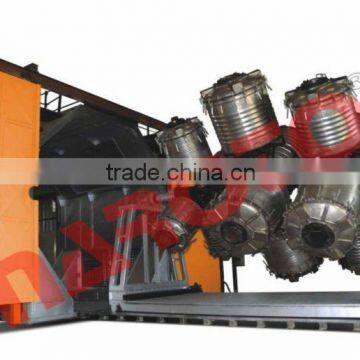 Shuttle rotomoulding machine