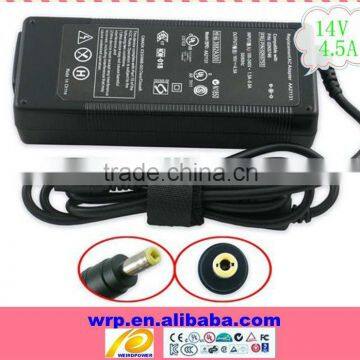 14V4.5A 65W laptop adapter yellow tip