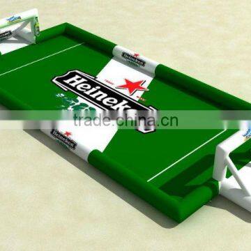 hot sale inflatable water football pitch with discount