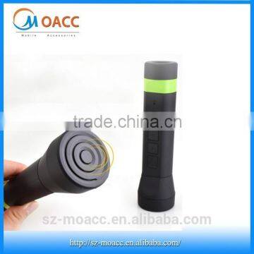 outdoor flashlight bluetooth speaker for Bicycle with power bank