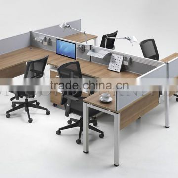 Modern Open commercial furniture Popular company staff table office workstation with steel legs ( SZ-WS377)