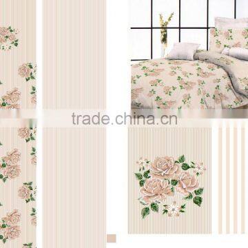 World Luxury Beautiful Floral Designs Fabric for Bedding Set/duvet Cover