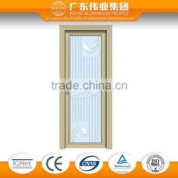 Single aluminnm alloy glass swing door