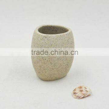Trilateral Polyresin Sandstone Bathroom Accessories Set for Hotel and Home photo-3