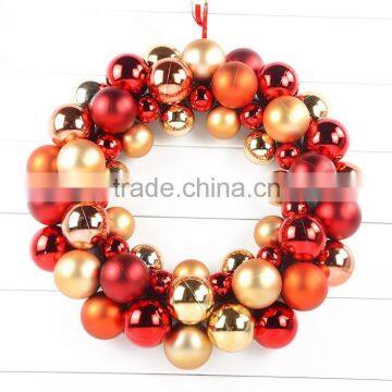 christmas decorative plastic ball wreath