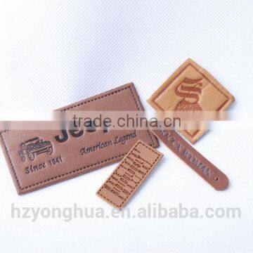 High Class Embossed Custom Leather Jeans Label photo-5