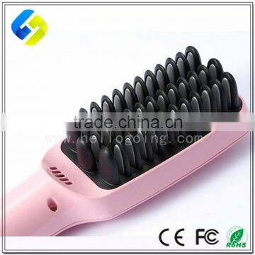 Mini hair straightener LCD hair brush comb low price hair straightener